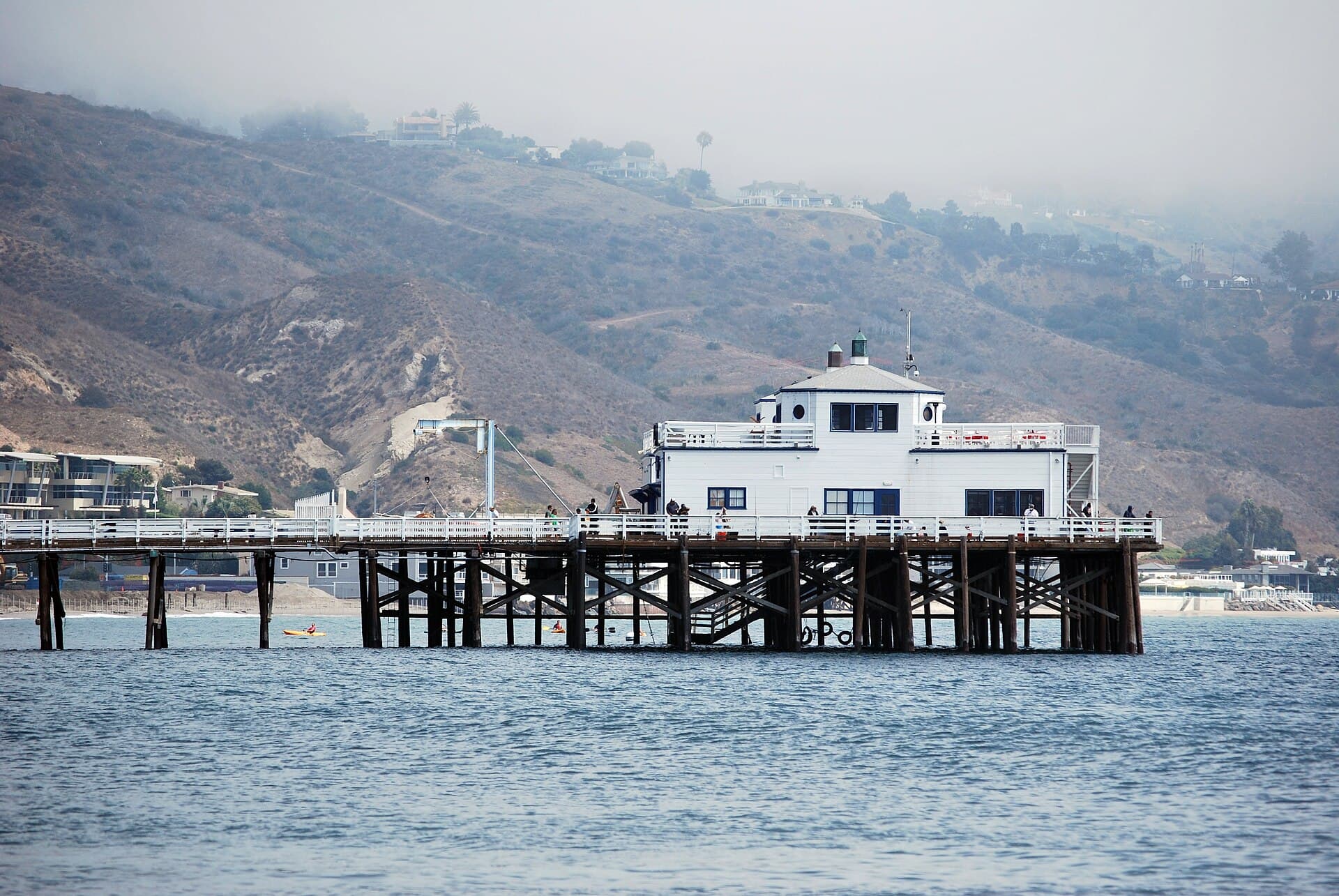 Malibu Pier viewed from Surfrider Beach.