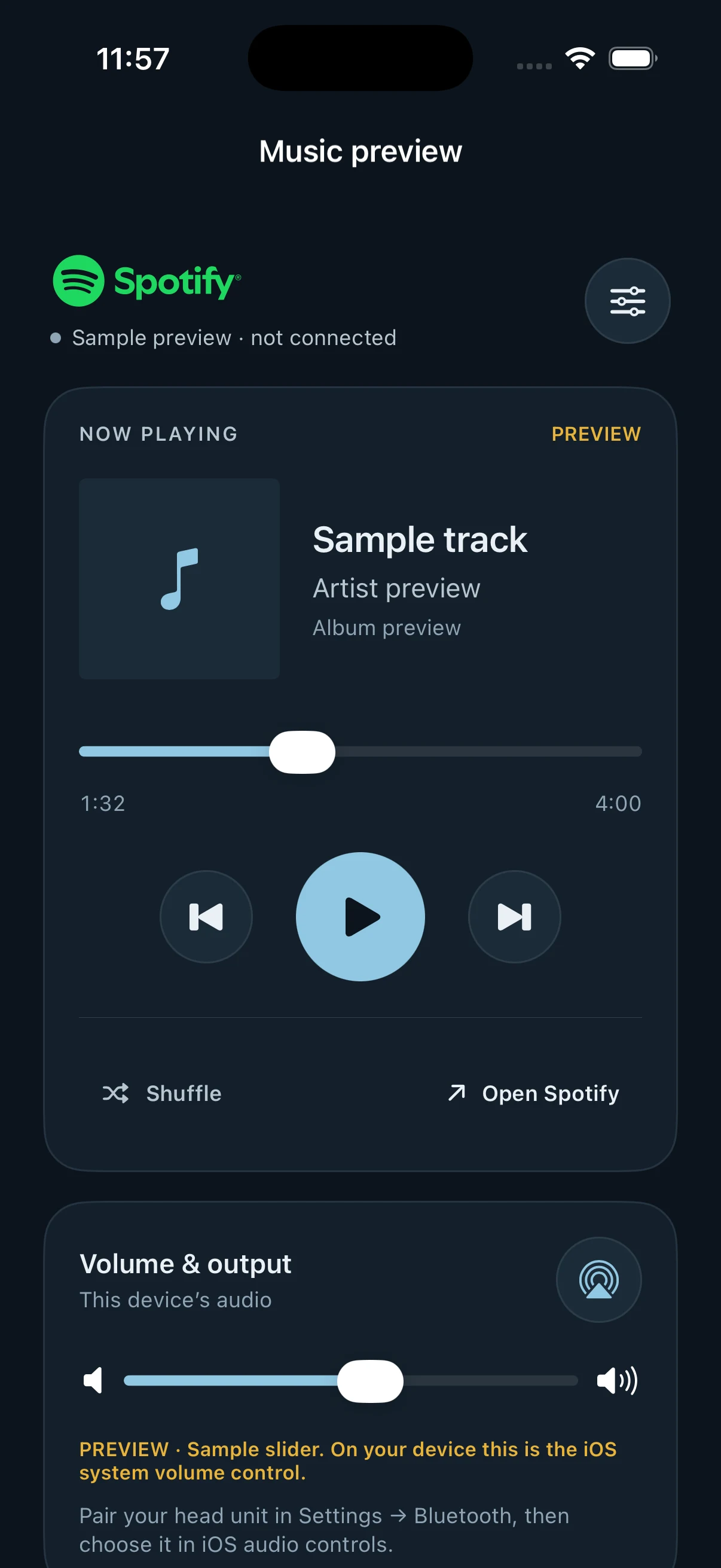 Gillby iPhone Spotify sample player